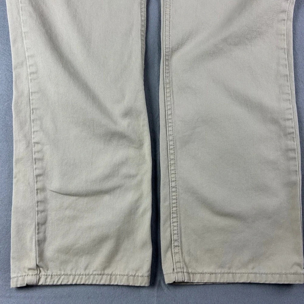 Levi's 514 Straight Fit Pants Mens 34x32 (34x30) Tan Khaki Cotton Blend Trousers